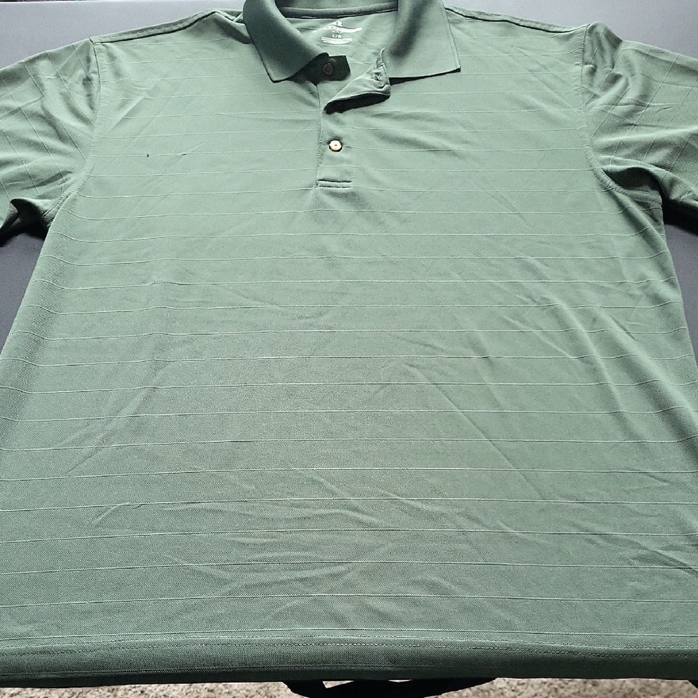 Vintage Y2K Grand Slam Golf Olive Green Short Sleeve Polo Shirt